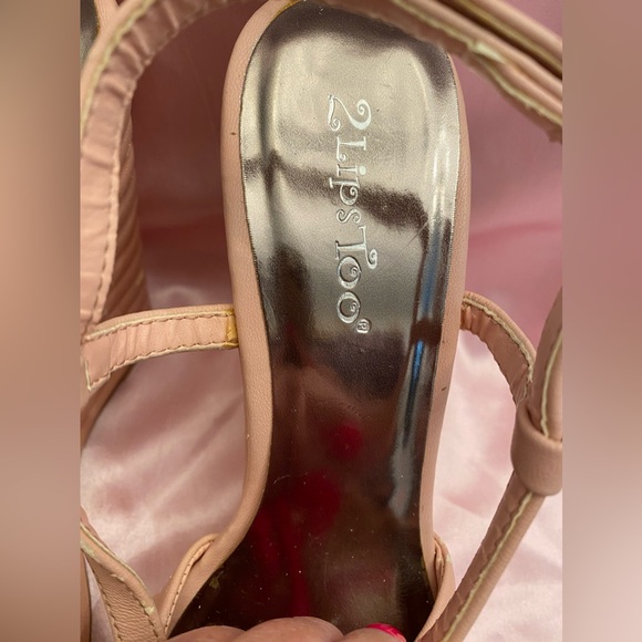 NWOT SIZE 8.5 PINK 2LIPSTOO PLATFORM SANDALS - Picture 3 of 12